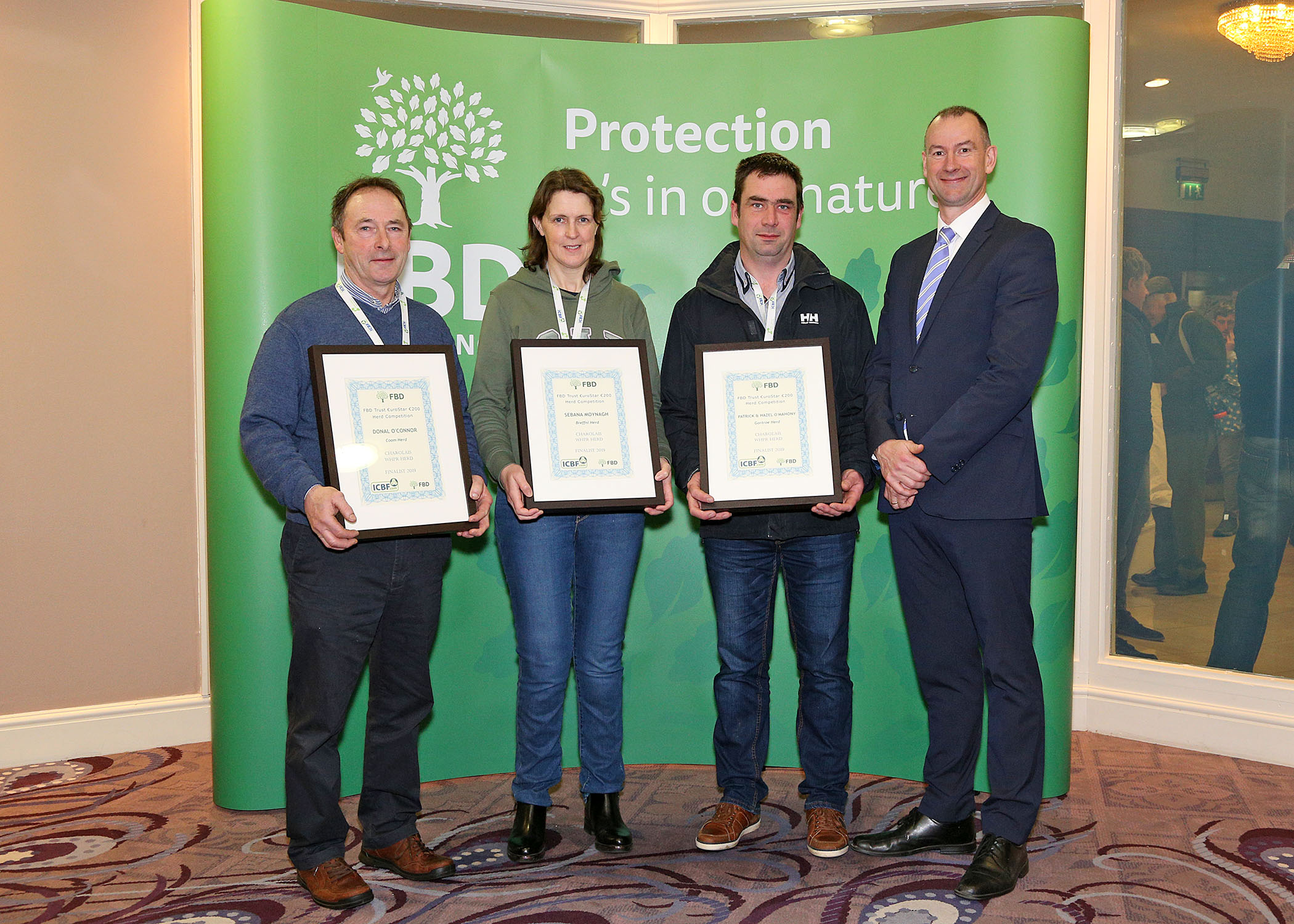L-R: Donal O’Connor, Sebana Moynagh, Patrick O’Mahony and Sean Coughlan.